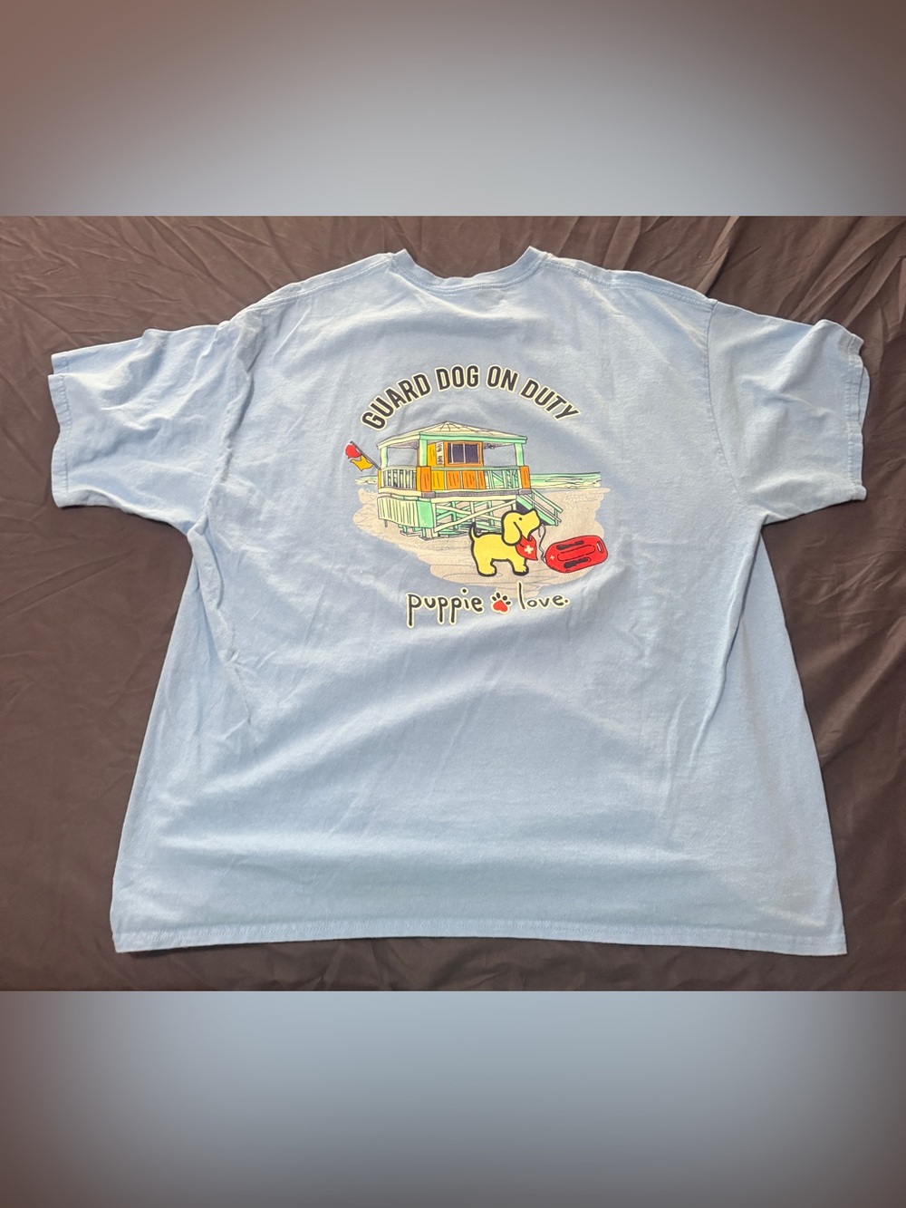 Puppie Love Light Blue 'Guard Dog On Duty' Tee for Dogs